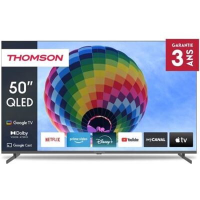 Non communiqué Television TV THOMSON 50QG4S14 TV QLED 50 126 cm 4K 3840 2160 HDR 10 Google TV 2 HDM - Publicité Non communiqué Television TV THOMSON 50QG4S14 TV QLED 50 126 cm 4K 3840 2160 HDR 10 Google TV 2 HDM - Publicité