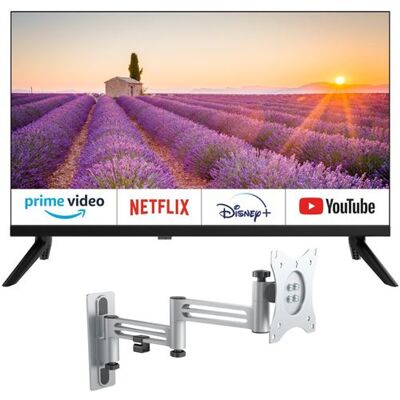 Non communiqué PACK EQUINOXE Téléviseur 32" Smart TV Android Camping-car + Support TV articulé - Publicité Non communiqué PACK EQUINOXE Téléviseur 32" Smart TV Android Camping-car + Support TV articulé - Publicité