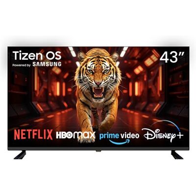 Non communiqué Kiano Elegance 43" FHD Tizen OS Powered by Samsung (plat, 43 pouces / 108 cm) DLED Smart TV - Publicité Non communiqué Kiano Elegance 43" FHD Tizen OS Powered by Samsung (plat, 43 pouces / 108 cm) DLED Smart TV - Publicité
