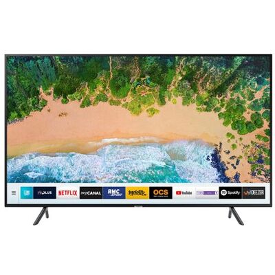 Samsung UE49NU7105K - Classe de diagonale 49" 7 Series TV LCD rétro-éclairée par LED - Smart TV - 4K UHD (2160p) 3840 x 2160 - HDR - noir charbon Noir charbon - Publicité Samsung UE49NU7105K - Classe de diagonale 49" 7 Series TV LCD rétro-éclairée par LED - Smart TV - 4K UHD (2160p) 3840 x 2160 - HDR - noir charbon Noir charbon - Publicité
