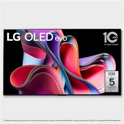 TV OLED Evo LG OLED65G3 164 cm 4K UHD Smart TV Noir et Argent Noir / Argent - Publicité TV OLED Evo LG OLED65G3 164 cm 4K UHD Smart TV Noir et Argent Noir / Argent - Publicité