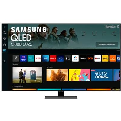 TV QLED Samsung QE50Q80BAT 50" 4K UHD Smart TV Argent Carbone Argent Carbone - Publicité TV QLED Samsung QE50Q80BAT 50" 4K UHD Smart TV Argent Carbone Argent Carbone - Publicité
