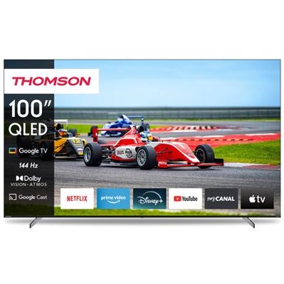 TV QLED Thomson Pro 100QG7S14 253 cm 4K UHD Noir - Publicité TV QLED Thomson Pro 100QG7S14 253 cm 4K UHD Noir - Publicité