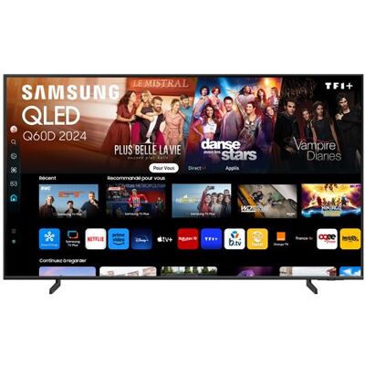 TV QLED Samsung TQ50Q60D 127 cm 4K UHD Smart TV Noir Noir - Publicité TV QLED Samsung TQ50Q60D 127 cm 4K UHD Smart TV Noir Noir - Publicité