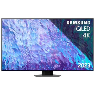 Samsung QE98Q80CAT - Classe de diagonale 98" Q80C Series TV LCD rétro-éclairée par LED - QLED - Smart TV - Tizen OS - 4K UHD (2160p) 3840 x 2160 - HDR - Quantum Dot - argent carbone 1 milliard de couleurs (10-bit) - Publicité Samsung QE98Q80CAT - Classe de diagonale 98" Q80C Series TV LCD rétro-éclairée par LED - QLED - Smart TV - Tizen OS - 4K UHD (2160p) 3840 x 2160 - HDR - Quantum Dot - argent carbone 1 milliard de couleurs (10-bit) - Publicité