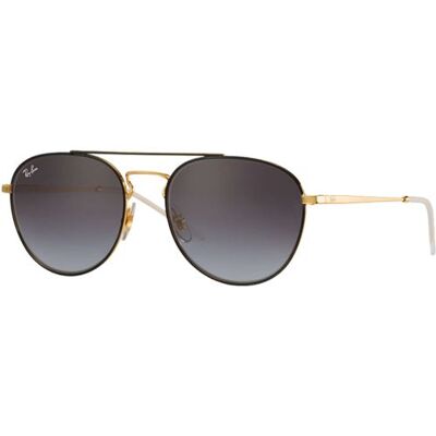 Lunettes de soleil Ray-Ban RB3589 Noir/Doré Gris Dégradé - Publicité Lunettes de soleil Ray-Ban RB3589 Noir/Doré Gris Dégradé - Publicité