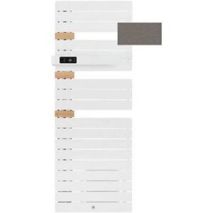 Thermor Sèche-serviettes connecté soufflant Allure 3 classique - Mât à droite - 750+1000W - Gris Roche - Publicité Thermor Sèche-serviettes connecté soufflant Allure 3 classique - Mât à droite - 750+1000W - Gris Roche - Publicité