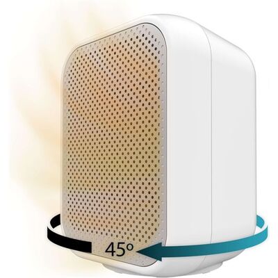 Non communiqué Chauffage céramique piédestal blanc 1500 W Blanc - Publicité Non communiqué Chauffage céramique piédestal blanc 1500 W Blanc - Publicité