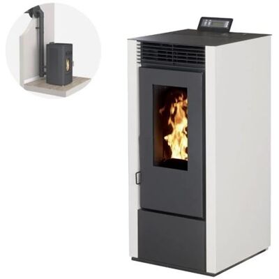 Interstoves Pack Poêle à granules MARINA 14 Etanche Canalisable + Kit Conduit Ventouse (sortie façade) - Blanc Blanc - Publicité Interstoves Pack Poêle à granules MARINA 14 Etanche Canalisable + Kit Conduit Ventouse (sortie façade) - Blanc Blanc - Publicité