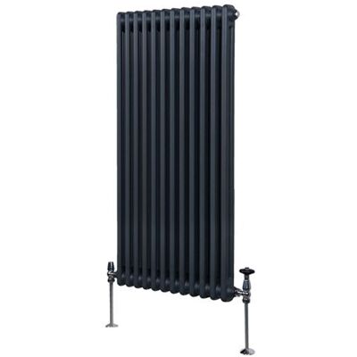 Radiateur Traditionnel à 2 Colonnes Gris Anthracite - 1500 x 562mm - Publicité Radiateur Traditionnel à 2 Colonnes Gris Anthracite - 1500 x 562mm - Publicité