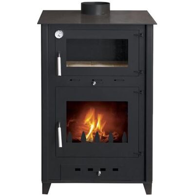 Non communiqué Pack Poêle à bois ROSA 10 bûches 50cm + Kit Conduit 150 - Acier Noir - Publicité Non communiqué Pack Poêle à bois ROSA 10 bûches 50cm + Kit Conduit 150 - Acier Noir - Publicité