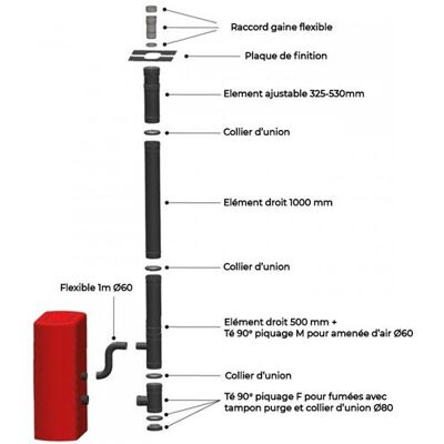 Interstoves Kit conduit Vertical ou sortie toit pour Poêle à granulés 100/150 - Noir laqué Noir laqué - Publicité Interstoves Kit conduit Vertical ou sortie toit pour Poêle à granulés 100/150 - Noir laqué Noir laqué - Publicité