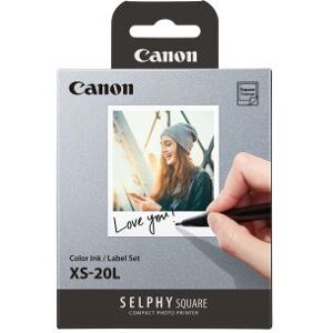 Kit 20 impressions format carré Canon Selphy XS-20L Noir