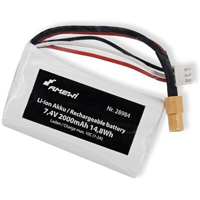 Non communiqué Amewi - batterie li-ion 2s 7.4v 2000mah xt60 de amewi pour modélisme Neutre - Publicité Non communiqué Amewi - batterie li-ion 2s 7.4v 2000mah xt60 de amewi pour modélisme Neutre - Publicité