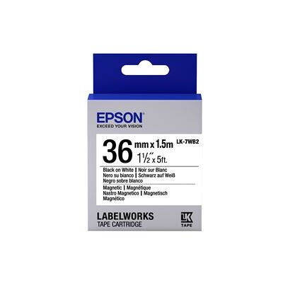 EPSON Ruban LK-7WB2 Magnétique Noir/Blanc 36/1,5 - Publicité EPSON Ruban LK-7WB2 Magnétique Noir/Blanc 36/1,5 - Publicité