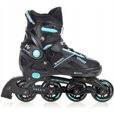 Raven Pulse Noir/Cyan 40-43 - roller - Publicité Raven Pulse Noir/Cyan 40-43 - roller - Publicité