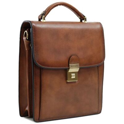 Non communiqué Sacoche classique homme en cuir KATANA - marron 4410 - Publicité Non communiqué Sacoche classique homme en cuir KATANA - marron 4410 - Publicité