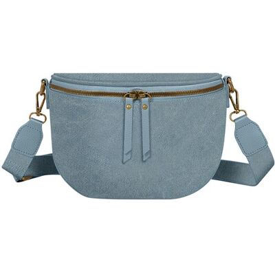 Non communiqué Sac Banane Bandoulière Luna en Tissu Gallantry Bleu clair - Publicité Non communiqué Sac Banane Bandoulière Luna en Tissu Gallantry Bleu clair - Publicité
