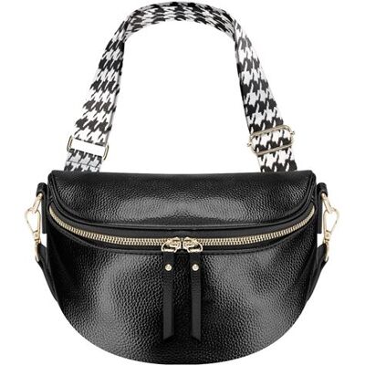 Non communiqué Sac Banane Bandoulière Motif Géometrique Gallantry Noir - Publicité Non communiqué Sac Banane Bandoulière Motif Géometrique Gallantry Noir - Publicité