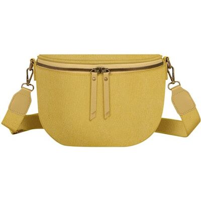 Non communiqué Sac Banane Bandoulière Luna en Tissu Gallantry Jaune - Publicité Non communiqué Sac Banane Bandoulière Luna en Tissu Gallantry Jaune - Publicité