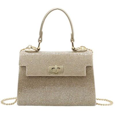 Non communiqué Sac à Main de Soirée pour Femme Effet Maille Scintillante avec Chaîne en Métal Avizar Dorée - Publicité Non communiqué Sac à Main de Soirée pour Femme Effet Maille Scintillante avec Chaîne en Métal Avizar Dorée - Publicité