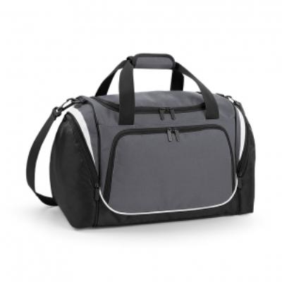Quadra Sac de sport compact - Pro Team Locker bag - QS277 - gris - noir - blanc - Publicité Quadra Sac de sport compact - Pro Team Locker bag - QS277 - gris - noir - blanc - Publicité