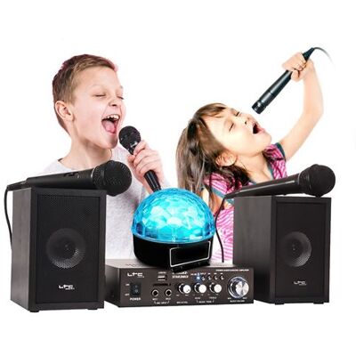 Non communiqué Pack Karaoké Enfant Ibiza sound 2x50W STAR2MKII, Port USB/SD avec contrôles, Jeu de lumière BALL6 multi LED RVB - Publicité Non communiqué Pack Karaoké Enfant Ibiza sound 2x50W STAR2MKII, Port USB/SD avec contrôles, Jeu de lumière BALL6 multi LED RVB - Publicité