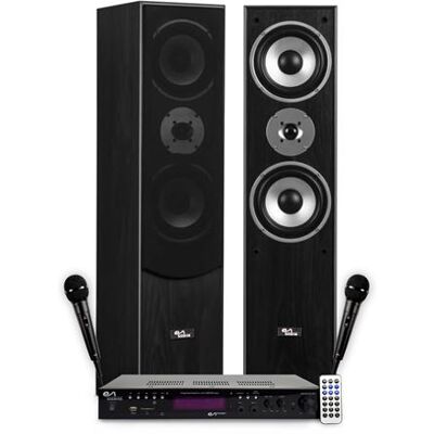 Non communiqué Colonnes Son HIFI Pack KARAOKE EVIDENCE ACOUSTICS STAR5 - 1000W PMPO, Ampli stéréo 2x50W, USB Bluetooth, FM, 2 Micros inclus - Publicité Non communiqué Colonnes Son HIFI Pack KARAOKE EVIDENCE ACOUSTICS STAR5 - 1000W PMPO, Ampli stéréo 2x50W, USB Bluetooth, FM, 2 Micros inclus - Publicité