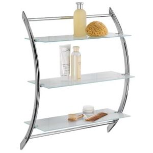 Wenko Étagère murale vermont, chromée - chrome/satinée - Publicité Wenko Étagère murale vermont, chromée - chrome/satinée - Publicité