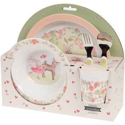 Non communiqué Coffret déjeuner 5 pièces Ballerine - Amadeus - Rose - Mélaminé - Publicité Non communiqué Coffret déjeuner 5 pièces Ballerine - Amadeus - Rose - Mélaminé - Publicité