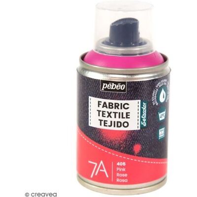 Peinture en spray Pebeo 7A ROSA pour tissus - Textiles - Publicité Peinture en spray Pebeo 7A ROSA pour tissus - Textiles - Publicité