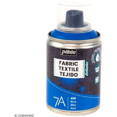 Spray pour tissu Pebeo Modèle 7a - Bleu - Publicité Spray pour tissu Pebeo Modèle 7a - Bleu - Publicité