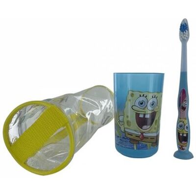 Ensemble Brosse à Dents Enfants SpongeBob - Multicolore - Publicité Ensemble Brosse à Dents Enfants SpongeBob - Multicolore - Publicité