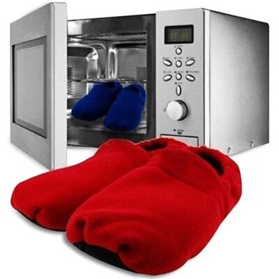 Chaussons chauffants micro-ondes LG EXPRO - Bleu Unisexe Confort - Publicité Chaussons chauffants micro-ondes LG EXPRO - Bleu Unisexe Confort - Publicité