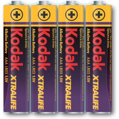 Kodak - Xtralife LR03/AAA - AAA - 1,5V - Batterie - Publicité Kodak - Xtralife LR03/AAA - AAA - 1,5V - Batterie - Publicité