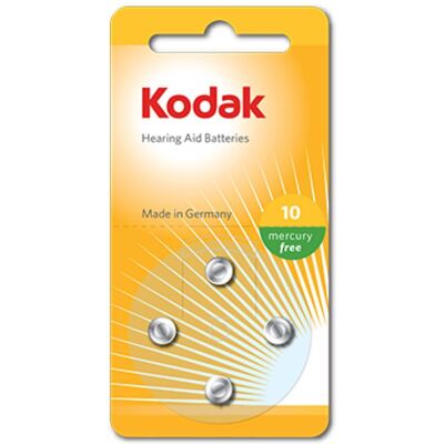 KODAK - Pile Auditive - P10 - pack de 4 - Publicité KODAK - Pile Auditive - P10 - pack de 4 - Publicité