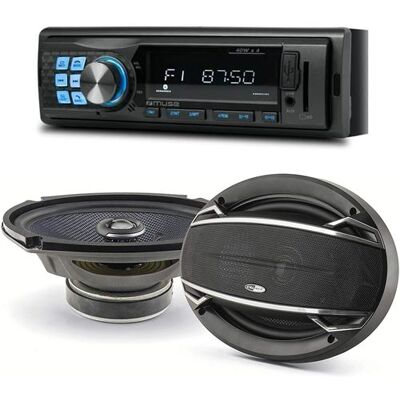 Non communiqué Pack sono voiture Autoradio M-195BT + 2 haut parleurs ovales 6x9" Caliber 180W - Publicité Non communiqué Pack sono voiture Autoradio M-195BT + 2 haut parleurs ovales 6x9" Caliber 180W - Publicité