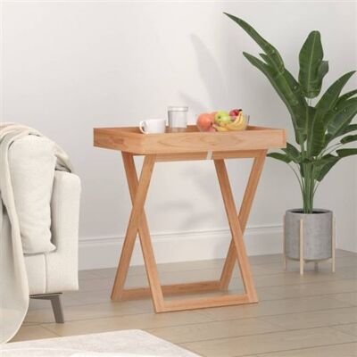 vidaXL Table à plateau pliante en noyer 52x36x56,5cm - Table pliante - Publicité vidaXL Table à plateau pliante en noyer 52x36x56,5cm - Table pliante - Publicité