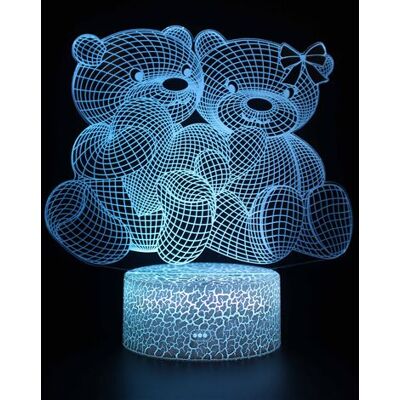 Stack Lampe 3D Tactile Veilleuses Enfant 7 Couleurs avec Telecommande - Care Bears #546 - Publicité Stack Lampe 3D Tactile Veilleuses Enfant 7 Couleurs avec Telecommande - Care Bears #546 - Publicité