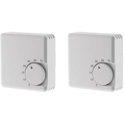 Non communiqué Otio - Lot de 2 thermostats mécaniques 5°C à 30°C - Blanc Blanc - Publicité Non communiqué Otio - Lot de 2 thermostats mécaniques 5°C à 30°C - Blanc Blanc - Publicité