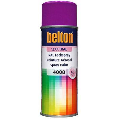 Peinture en aérosol Belton Violet Signal Ral 4008 - Spray Paint - Publicité Peinture en aérosol Belton Violet Signal Ral 4008 - Spray Paint - Publicité