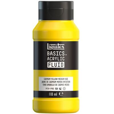 Liquitex - Basics Fluid - Cadmium Jaune Teinte Moyenne - Publicité Liquitex - Basics Fluid - Cadmium Jaune Teinte Moyenne - Publicité
