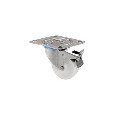 Grand bac 500 Litres, sur 2 roues fixes, dont 2 pivotantes freins, inox, GILAC - Publicité Grand bac 500 Litres, sur 2 roues fixes, dont 2 pivotantes freins, inox, GILAC - Publicité