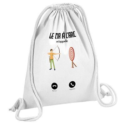 Non communiqué Fabulous Sac de Gym en Coton Blanc Le Tir à l'Arc M'Appelle 12 Litres - Publicité Non communiqué Fabulous Sac de Gym en Coton Blanc Le Tir à l'Arc M'Appelle 12 Litres - Publicité
