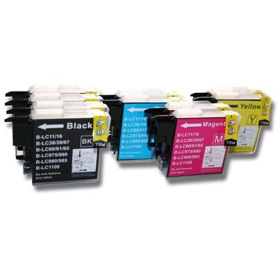 vhbw Jeu de 10x cartouches d'encre imprimante compatible avec Brother DCP-J315, DCP-J315W, DCP-J515, DCP-J515W,DCP-J715,DCP-J715W,MFC-250,MFC-255CW - Publicité vhbw Jeu de 10x cartouches d'encre imprimante compatible avec Brother DCP-J315, DCP-J315W, DCP-J515, DCP-J515W,DCP-J715,DCP-J715W,MFC-250,MFC-255CW - Publicité