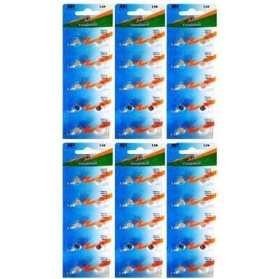 Non communiqué Lot de 60 Piles bouton plates Type AG1/G1 1,5V compatibles LR60 LR621 SR621W 364 - Visiodirect - - Publicité Non communiqué Lot de 60 Piles bouton plates Type AG1/G1 1,5V compatibles LR60 LR621 SR621W 364 - Visiodirect - - Publicité
