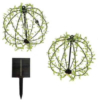 Non communiqué 2 suspensions solaires boules feuilles BALL FESTY D30cm 10 - Publicité Non communiqué 2 suspensions solaires boules feuilles BALL FESTY D30cm 10 - Publicité