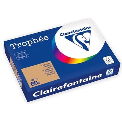 Clairefontaine Caramel A4 - Papier Couleur 80 g/m² - Publicité Clairefontaine Caramel A4 - Papier Couleur 80 g/m² - Publicité