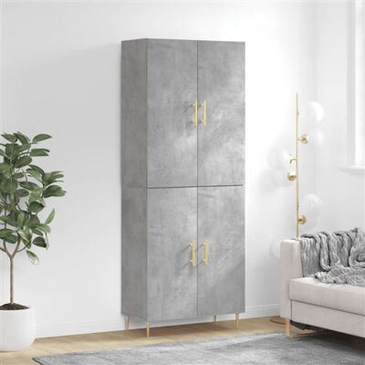 vidaXL Meuble Haut Gris Béton - Buffet - Publicité vidaXL Meuble Haut Gris Béton - Buffet - Publicité