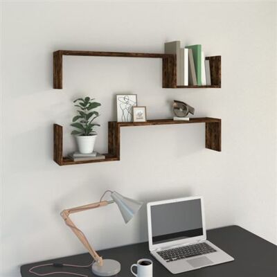 Non communiqué vidaXL Wandschappen 2 st 100x15x20 cm bewerkt hout gerookt eikenkleur815933 Brun - Publicité Non communiqué vidaXL Wandschappen 2 st 100x15x20 cm bewerkt hout gerookt eikenkleur815933 Brun - Publicité